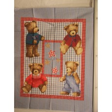 Coverall Bear - Red & Blue 